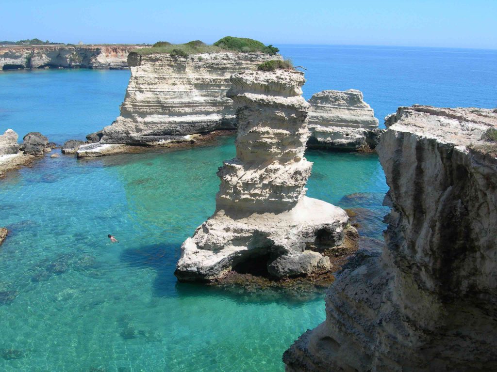 Salento, Torre dell'Orso, scogliere salentine