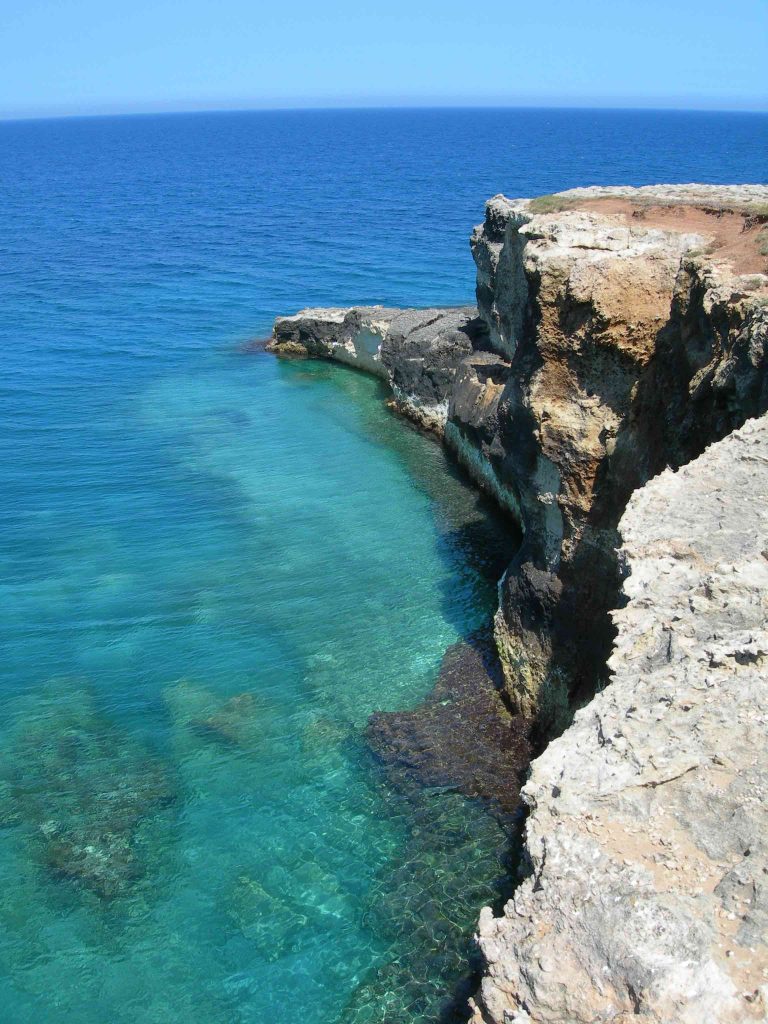 salento, scogliere salentine, mare